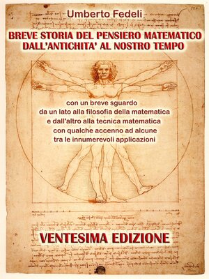 cover image of BREVE STORIA DEL PENSIERO MATEMATICO DALL'ANTICHITA' AL NOSTRO TEMPO